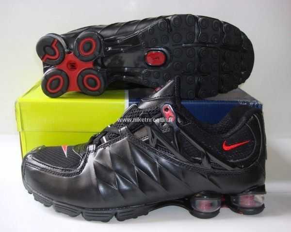 Noir Et Rouge Nike Shox Nouvelles 3903